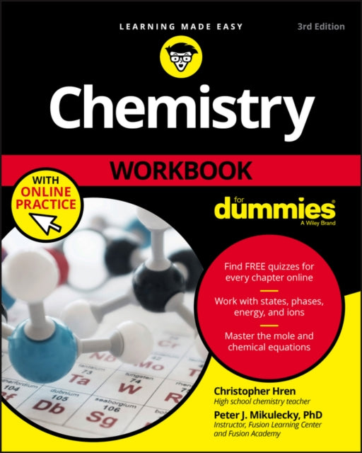 Binding: Paperback
Description: Take the confusion out of chemistry with hundreds of practice problems Chemistry Workbook For Dummies is your ultimate companion for introductory chemistry at the high school or college level.
