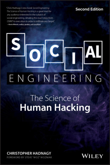 Binding: Paperback
Title: Social Engineering The Science Of Human Hacking
Author(s): Hadnagy Christopher
Publisher: John Wiley & Sons Inc
Barcode: 9781119433385
Pages: 320 Pages
Publication Date: 7/31/2018
Category: Network Security