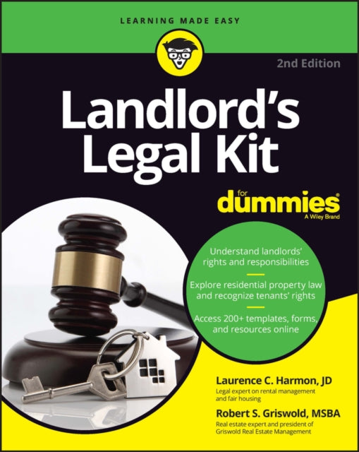 Binding: Paperback
Description: Howdy landlord! Get on the right side of the law with Dummies Landlord's Legal Kit For Dummies contains all the resources landlords need to unpack the legal side of renting properties. Inside you'll find worksheets templates and friendly explanations that will help you find success.