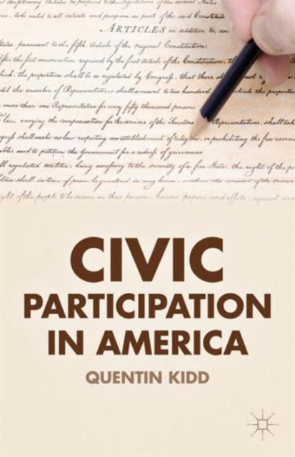 Binding: Paperback
Description: Civic Participation in America frames our understanding of civic and political participation the way the nation's founders did: as a human behavior powerfully influenced by institutions within society.