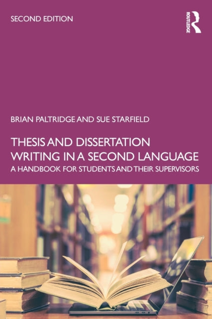 Binding: Paperback
Description: Fully updated and packed with new material the second edition of Thesis and Dissertation Writing in a Second Language is the ideal guide for non - native speaker students and their supervisors working on writing a thesis or dissertation in English.