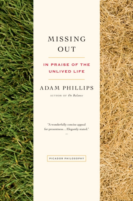 Binding: Paperback
Description: From the leading psychoanalyst Adam Phillips comes Missing Out a transformative book about the lives we wish we had and what they can teach us about who we are All of us lead two parallel lives: the one we are actively living and the one we feel we should have had or might yet have.