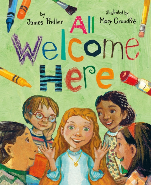 Binding: Hardcover
Description: With gorgeous multimedia paintings - and - collages by acclaimed artist Mary Grand Pre James Preller's All Welcome Here promises to be an evergreen gift picture book for children about to take the big leap into their first days of school. The bus door swishes Open an invitation.