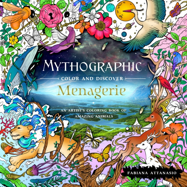 Binding: Paperback
Description: Fabiana Attanasio's Mythographic Color and Discover: Menagerie is a coloring book of majestic creatures and mesmerizing settings. Adventure to an animal kingdom of untold splendor Step into a mind - bending exploration of spectacular fauna.