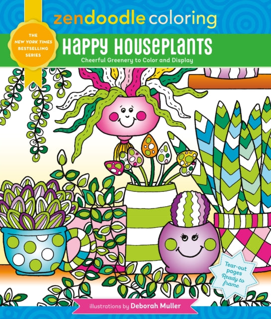 Binding: Paperback
Description: Leaf through a vibrant oasis of spirited botanical wonder! Welcome to the enchanted world of Zendoodle Coloring: Happy Houseplants! Awaiting you is a delightful journey filled with cheerful houseplant friends every step of the way.