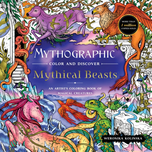 Binding: Paperback
Description: Get lost in a mythical menagerie that defies expectations Explore enchantment and imagination in this vibrant kingdom of creatures. Mythographic Color and Discover: Mythical Beasts is a surreal study of myths and marvels in entrancing detail.