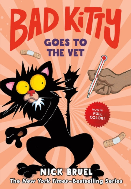 Binding: Hardcover
Description: Bad Kitty must visit the vet in this full color graphic novel in Nick Bruel's New York Times bestselling series. A sick Kitty is an unhappy Kitty and an unhappy Kitty is a BAD Kitty. When Kitty is sick all she can do is lie in bed.