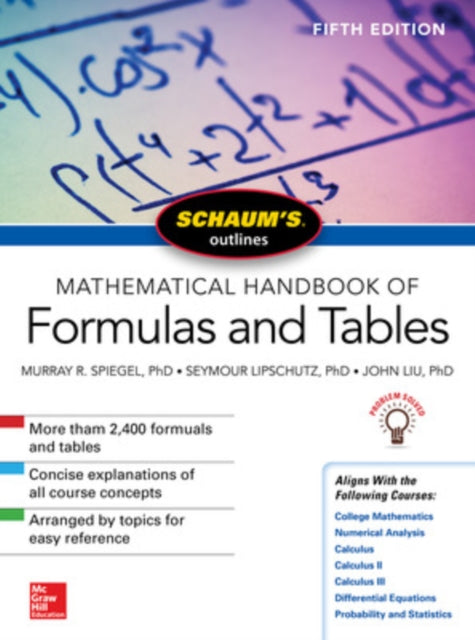 Binding: Paperback
Description: Tough Test Questions? Missed Lectures? Not Enough Time? Textbook too pricey? Fortunately there's Schaum's. This all - in - one - package includes more than 2,400 fully solved problems examples and practice exercises to sharpen your problem - solving skills.