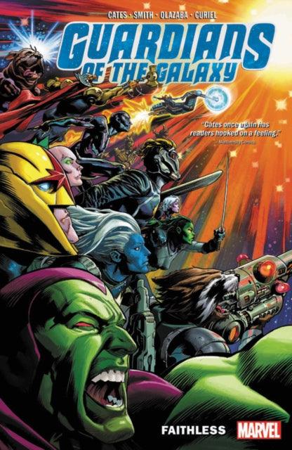 Binding: Paperback
Description: The death of Rocket! The Guardians of the Galaxy are taking some well - deserved R& R - but their vacation is about to be cut short when a familiar radically powerful enemy returns.