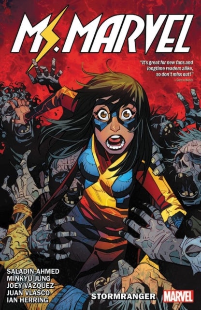 Binding: Paperback
Description: Between her space adventure her complicated feelings for Bruno and a looming family tragedy Ms. Marvel really needs a break. Zoe and Nakia decide to get Kamala out of town for a while - but their chill road trip is about to be derailed by literal corporate zombies.