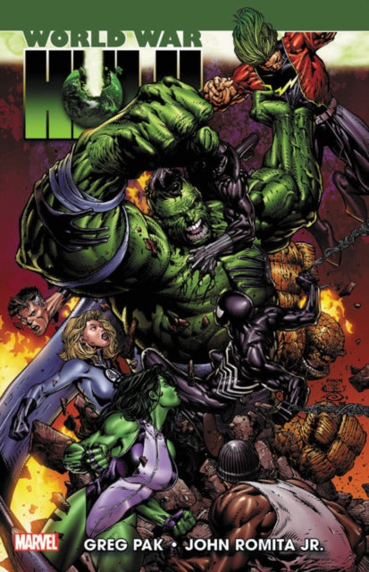 Binding: Paperback
Description: An epic story of anger unbound! Exiled by a group of Marvel heroes to the savage alien planet of Sakaar the Hulk raged bled and conquered rising from slave to gladiator to king.