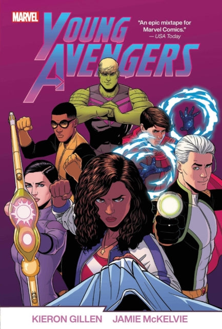 Binding: Hardcover
Description: Kieron Gillen and Jamie Mc Kelvie's groundbreaking critically acclaimed epic is collected in one gorgeous oversize hardcover! The Young Avengers are reinvented for the 21st century as Wiccan Hulkling and Kate Hawkeye Bishop unite with Kid Loki Marvel Boy Prodigy and America Chavez.