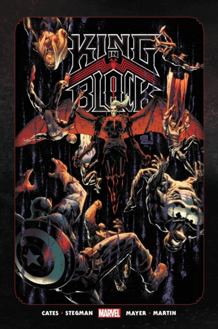 Binding: Hardcover
Title: King In Black Omnibus
Author(s): Cates Donny, Ryan Stegman
Publisher: Marvel Comics
Barcode: 9781302946432
Pages: 1568 Pages, 1568 Illustrations, Unspecified
Publication Date: 12/6/2022
Category: Graphic Novels: Superheroes & Super-Villains