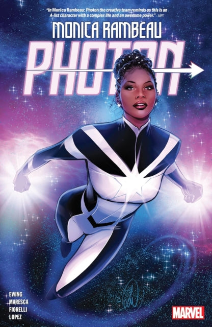 Binding: Paperback
Description: The solo title debut of Monica Rambeau the hero known as Photon who once held the mantle of Captain Marvel! From the New Orleans Harbor Patrol to the Avengers the Ultimates and beyond - Monica Rambeau has been a leader and team player her entire life.