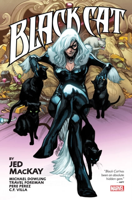 Binding: Hardcover
Title: Black Cat By Jed Mackay Omnibus
Author(s): Mackay Jed, C.F. Villa
Publisher: Marvel Comics
Barcode: 9781302952013
Pages: 784 Pages, 792 Illustrations, Unspecified
Publication Date: 7/18/2023
Category: Graphic Novels: Superheroes & Super-Villains