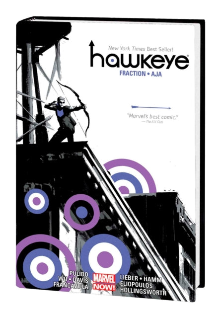 Binding: Hardcover
Title: Hawkeye By Fraction & Aja Omnibus (New Printing)
Author(s): Fraction Matt, Annie Wu
Publisher: Marvel Comics
Barcode: 9781302952822
Pages: 552 Pages, 552 Illustrations, Unspecified
Publication Date: 12/19/2023
Category: Graphic Novels: Superheroes & Super-Villains