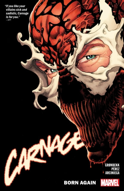 Binding: Paperback
Description: The Carnage symbiote flies solo in a new series and begins a journey across the universe to inherit the Earth! As Cletus Kasady exacts his vengeance on an unsuspecting city the Carnage symbiote remains left to its own devices adrift among the stars.