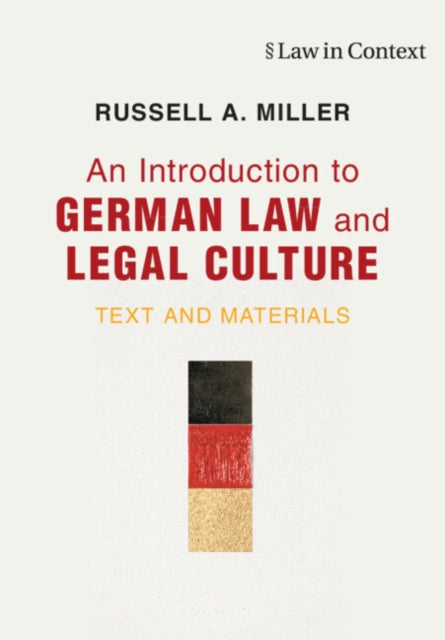 Binding: Paperback
Description: The growing global relevance of German law calls for this entirely new introductory survey of German law and legal culture for students and as a reference for judges practitioners and policy - makers.