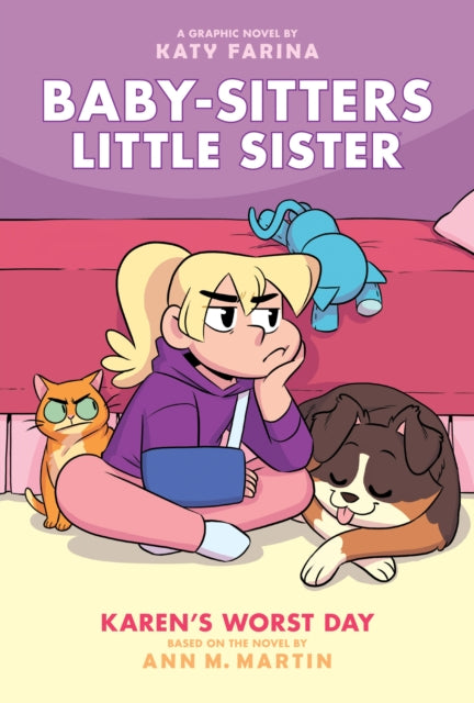 Binding: Hardcover
Description: Another graphic novel in this fun series spin - off of The Baby - sitters Club featuring Kristy's little stepsister! Karen is having a terrible day. Her favorite jeans are missing there's no prize in the Crunch - O cereal box and Boo - Boo the cat won't play with her.