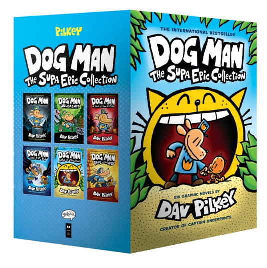 Binding: Hardcover
Description: A paw - some box set of the first six Dog Man books by worldwide bestselling author and artist Dav Pilkey.