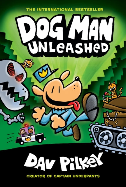 Binding: Hardcover
Description: Petey is up to no good in the second Dog Man book from worldwide bestselling author and artist Dav Pilkey. Dog Man is still learning a few tricks of the trade. Petey the Cat is out of the bag and his criminal curiosity is taking the city by storm.