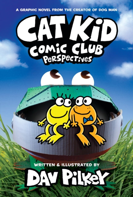 Binding: Hardcover
Description: Cat Kid Comic Club is back in session in this groundbreaking graphic novel narrative by Dav Pilkey the worldwide bestselling and award - winning author and illustrator of Dog Man. Flippy Molly Li'l Petey and twenty - one baby frogs each have something to say.