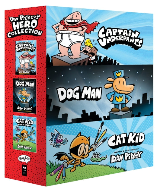 Pilkey Dav - Dav Pilkey's Hero Collection (Captain Underpants #1, Dog Man #1, Cat Kid Comic Club #1) - Hardcover