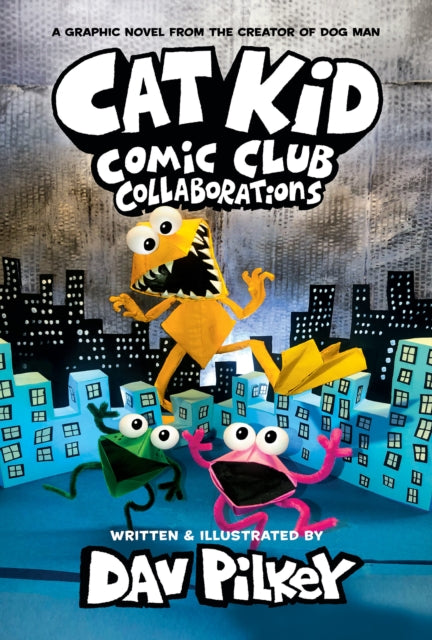 Binding: Hardcover
Description: The Cat Kid Comic Club learns to collaborate in this creative funny and insightful graphic novel by Dav Pilkey the author and illustrator of Dog Man.