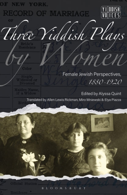 Binding: Paperback
Description: This is an unprecedented collection of three newly translated Yiddish plays written by women in the period from 1880 to 1920.