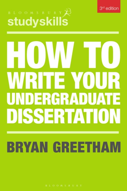 Binding: Paperback
Description: This practical guide takes undergraduate students step - by - step through the process of completing a dissertation from the initial stages of generating original ideas and planning the project through to writing their first draft and critically reviewing their own work.