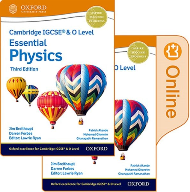 Binding: Multiple Components
Description: The Cambridge Igcse & O Level Essential Physics Print and Enhanced Online Student Book Pack is at the heart of delivering the course and provides a clear step - by - step route though the syllabus that is ideal for EAL learners.