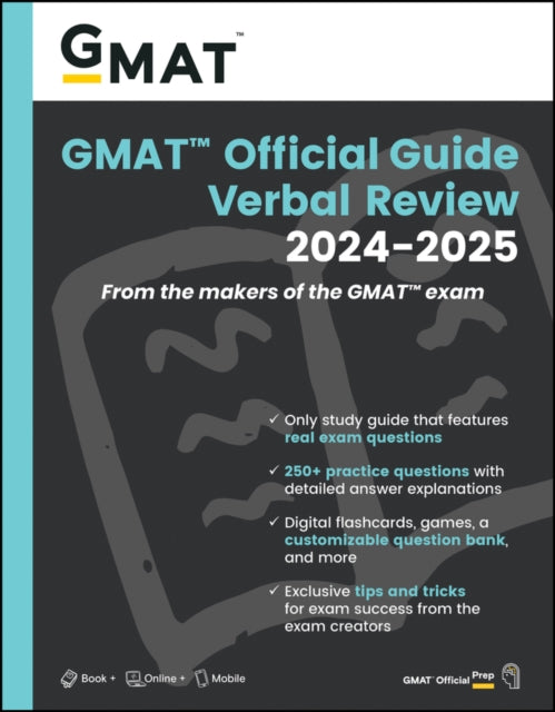 Gmac (Graduate Management Admission Council) - Gmat Official Guide Verbal Review 2024 - 2025: Book + Online Question Bank - Paperback