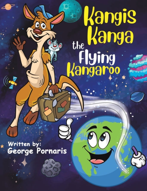 Binding: Paperback
Description: Kangis Kanga is a one of a kind kangaroo. He has magic feet and soon realises that every time he jumps he can go as high as he wants and is able to travel anywhere even into space way beyond the moon and stars.