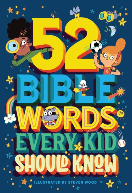 Binding: Hardcover
Description: Help your children learn the Bible with 52 Bible Words Every Kid Should Know by Carrie Marrs a fun year - long devotional that answers kids questions about the Bible.