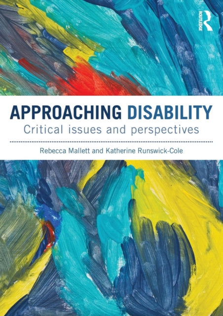 Binding: Paperback
Description: Disability Studies is an area of study which examines social political cultural and economic factors that define 'disability and establish personal and collective responses to difference.