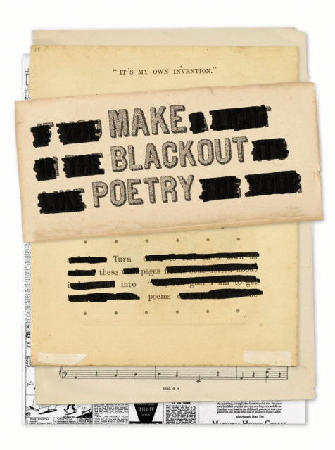 Binding: Specialty Items
Description: Instagram sensation John Carroll's Make Blackout Poetry is a collection of texts that you can repurpose for your own poems. Blackout poetry is simply the act of removing or blacking out existing text to create a new piece of work.