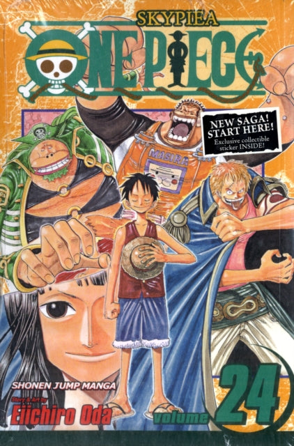 Binding: Paperback
Description: Join Monkey D. Luffy and his swashbuckling crew in their search for the ultimate treasure One Piece! As a child Monkey D. Luffy dreamed of becoming King of the Pirates.