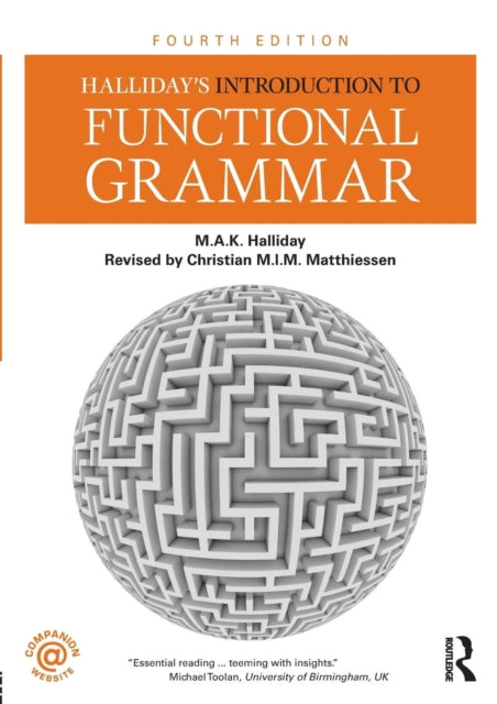 Binding: Paperback
Description: Fully updated and revised this fourth edition of Halliday's Introduction to Functional Grammar explains the principles of systemic functional grammar enabling the reader to understand and apply them in any context.