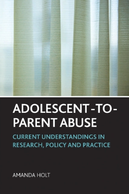 Binding: Paperback
Description: This is the first academic book to focus on adolescent - to - parent abuse and brings together international research and practice literature and combines it with original research to identify and critique current understandings in research policy and practice.