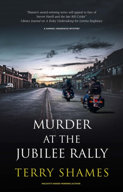 Binding: Paperback
Description: Chief of Police Samuel Craddock faces a race against time to solve a perplexing murder at a motorcycle rally before the event comes to an end. With the annual Jubilee Motorcycle Rally approaching Jarrett Creek residents are divided.