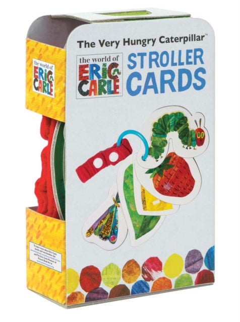 Binding: Toys & Hobbies
Description: These 5 die - cut shaped stroller cards featuring the beloved illustrations from Eric Carle's The Very Hungry Caterpillar are easy to attach to a stroller backpack or diaper bag.