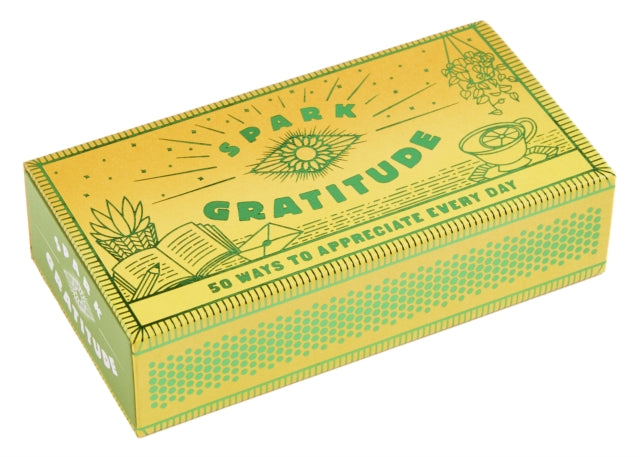 Binding: Specialty Items
Description: This shimmering matchbox contains 50 faux matchsticks with prompts for appreciating your surroundings expressing thanks and giving back. It's a unique way to light up the everyday. Beautiful BOX: Slide open the shimmering foil box to reveal faux decorative matchsticks.