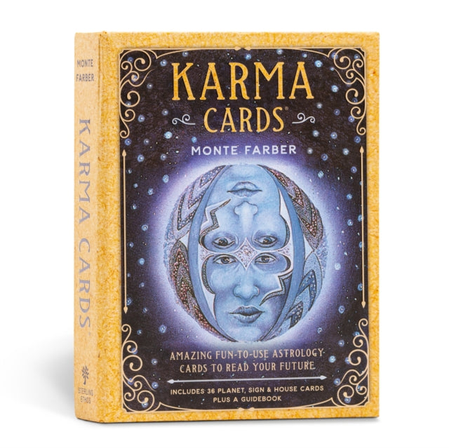 Binding: Kit
Description: Want to know what your future holds? The answer lies in these 36 amazing cards created by astrologer Monte Farber. Just shuffle the karma cards; lay a Planet Sign and House card side by side; and read across the red or blue panels.