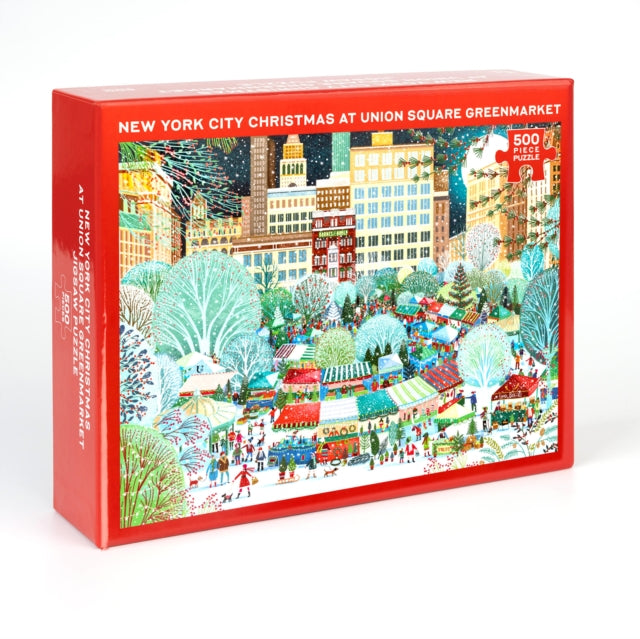 Binding: Toys & Hobbies
Description: This giftable jigsaw puzzle features a beautiful illustration of New York City's bustling Union Square Greenmarket at Christmas.