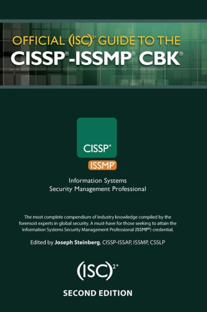 Binding: Hardcover
Description: The Certified Information Systems Security Professional - Information Systems Security Management Professional (Cissp - Issmp ) certification was developed for CISS Ps who are seeking to further their careers and validate their expertise in information systems security management.
