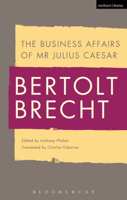 Binding: Paperback
Description: Bertolt Brecht's extraordinary historical novel presents an aspiring scholar's efforts to write an idealized life of Julius Caesar twenty years after his death. But the historian abandons his planned biography confronted by a baffling range of contradictory views.