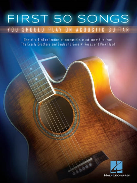 Binding: Books
Description: Select Guide Rating
Title: First 50 Songs You Should Play On Acoustic Guitar
Author(s): Hal Leonard Publishing Corporation
Publisher: Hal Leonard Corporation
Barcode: 9781480398122
Pages: 101 Pages
Publication Date: 1/1/2015
Category: Guitar