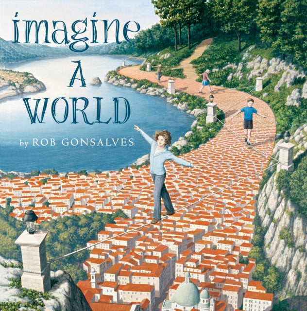 Binding: Hardcover
Description: Imagine a world where the sky becomes the Earth; where a waterfall freefalls to become dancing women; where you can cut mountains out of curtains and ships sail into the sky. This amazing world is what Rob Gonsalves has created.