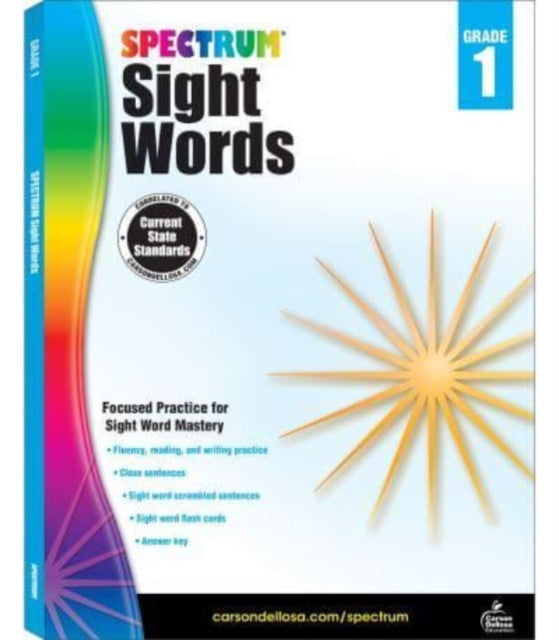 Binding: Paperback
Description: Select Guide Rating
Title: Spectrum Sight Words Grade 1
Author(s): Spectrum
Publisher: Carson Dellosa
Barcode: 9781483811895
Publication Date: 8/15/2014