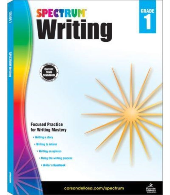 Binding: Paperback
Description: Select Guide Rating
Title: Spectrum Writing Grade 1
Author(s): Spectrum
Publisher: Carson Dellosa
Barcode: 9781483811963
Publication Date: 8/15/2014